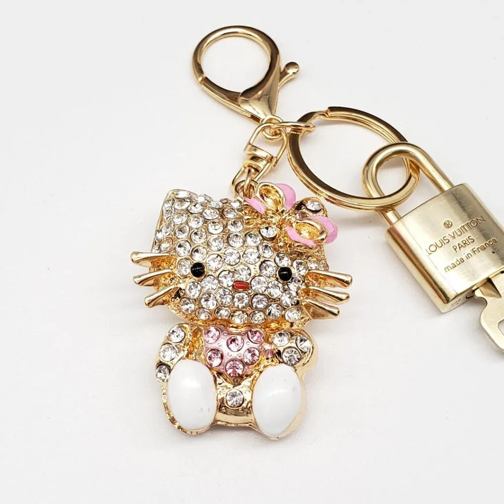 Authentic Louis Vuitton Lock & Key with unbranded Bagcharm, Keycharm, Keychain - Picture 5 of 8